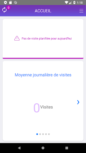 Android application pharmescenceCrm screenshort