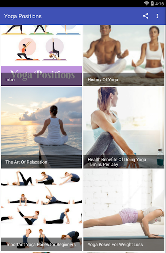 YOGA POSITIONS Screenshot 1 - AppWisp.com