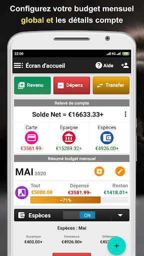 Aperçu de l'application