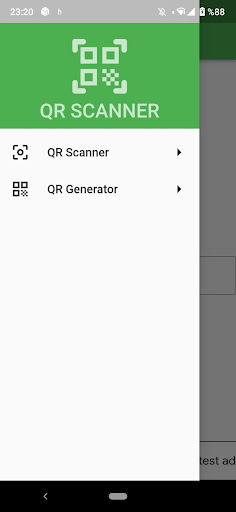 QR Code Scanner/Generator Screen 3