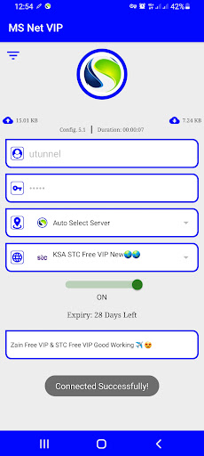 MS Net VIP - Unlimited VPN Screen 2