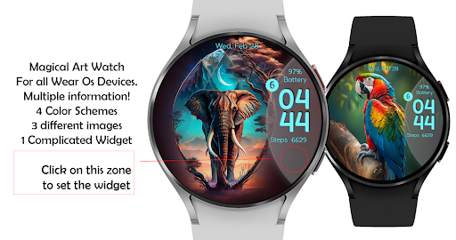 Android application Magical Art Watch Face screenshort