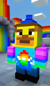 Rainbow Skins Friends for MCPE