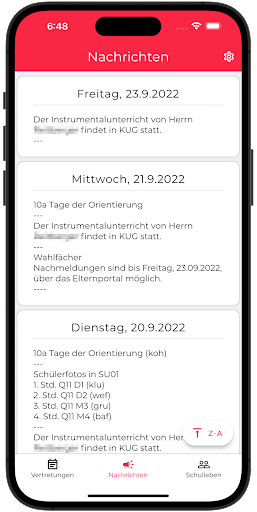 GG Schüler-App Screen 3