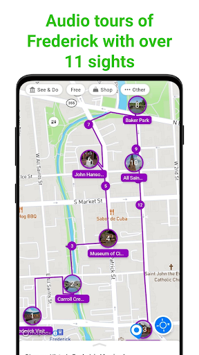 Android application Frederick SmartGuide screenshort