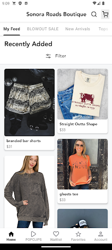 Screenshot of Sonora Roads Boutique
