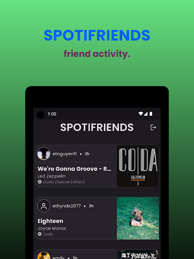 SPOTIFRIENDS - with widget