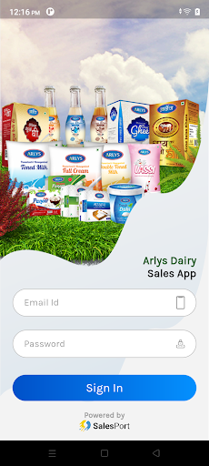 Android application Arlys Sales App screenshort