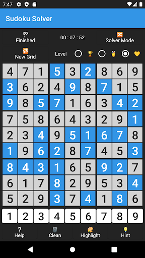 Android application Sudoku Solver screenshort