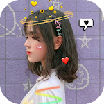 Cover Image of Download Live face sticker sweet camera  APK