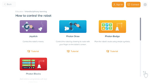 Photon EDU (for schools) Screen 3
