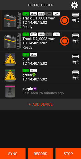 Tentacle Setup Screen 2