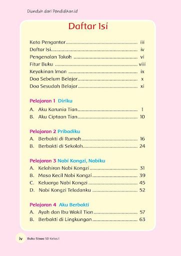 Kelas 1 SD Agama Khonghucu - Busis BSE K13 Rev2017