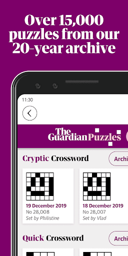 Guardian Puzzles & Crosswords screenshots 1