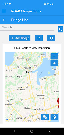 Roada Inspections Screen 3