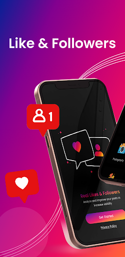 Android application Real Follower & Hashtag AI screenshort