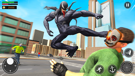 Screenshot 8 araña negra cuerda héroe hombr android