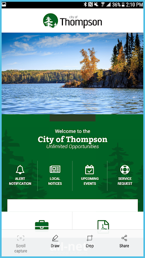 City of Thompson Screen 2