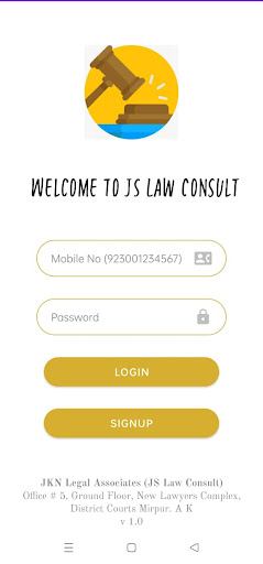 Js Law Consult Screen 2