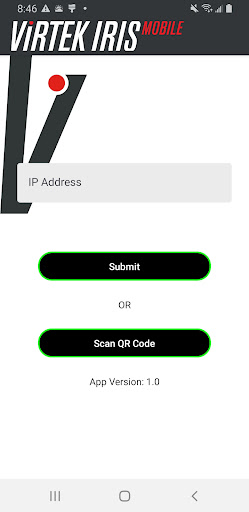 Android application Virtek IRIS Mobile screenshort