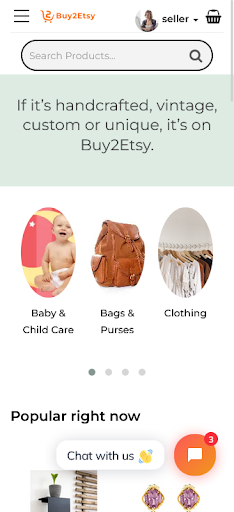 Android application Buy2Etsy screenshort
