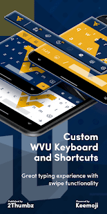 WVU MOUNTAINEERS Social Hub Stickers Keyboard 1.362.1.6 APK screenshots 5