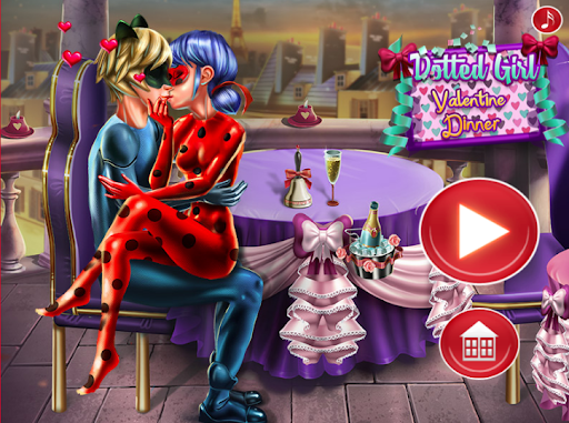 Dotted Girl Valentine Dinner