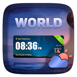 Icoonafbeelding voor World GO Weather Widget Theme