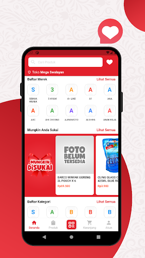 Android application Mega Swalayan screenshort