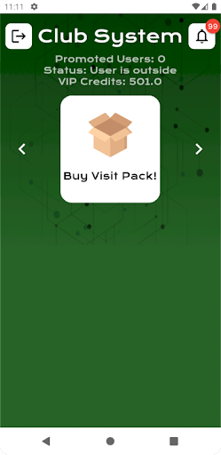 Club System Screen 3