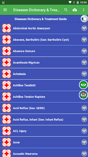 Android application Diseases Dictionary & Treatmen screenshort