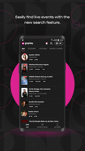 App GoPlay – Live Streaming, Movies & Series
