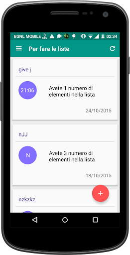 Bonjour Promemoria fare lista