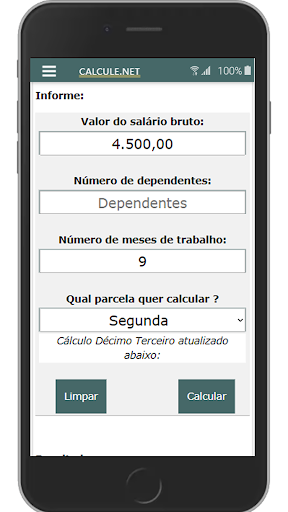 Calculadora Décimo Terceiro Screen 3