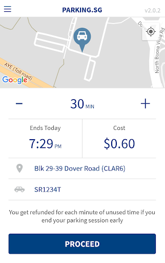 Screenshot of Parking.sg