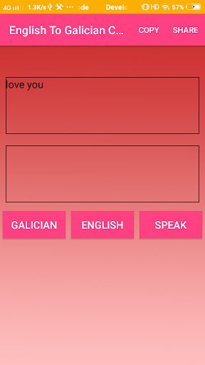 English To Galician Converter Screen 2