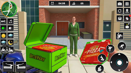 Pizza Delivery Bike Games 3D 4
