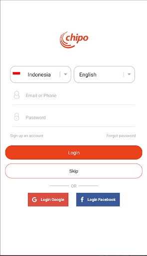 Android application Chipo screenshort