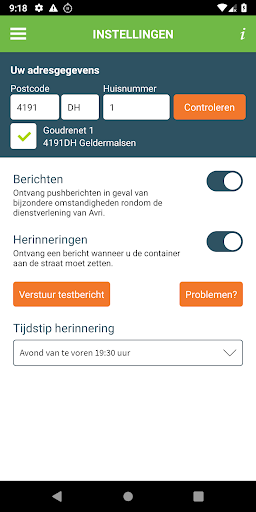 Avri app Screen 2