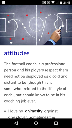 Soccer Coach Course Screen 3
