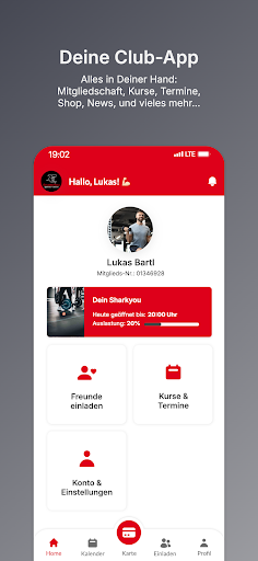 Android application SharkYou ClubApp screenshort