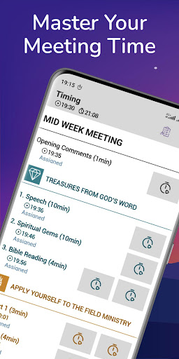 Android application Meeting Timer screenshort