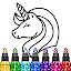 Unicorn Coloring Book & Games