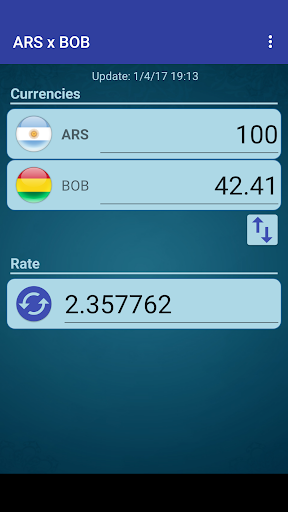 Android application Arg. Peso x Bolivian Boliviano screenshort