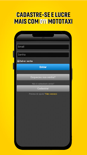 Android application 011 Mototáxi - Motorista screenshort