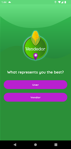 Android application Vendedor screenshort
