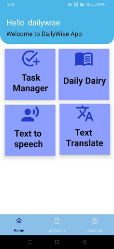 DailyWise Screen 2