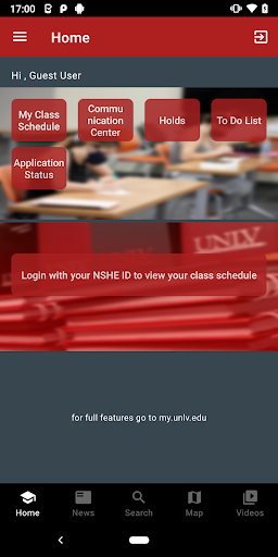 UNLV Mobile Screen 2