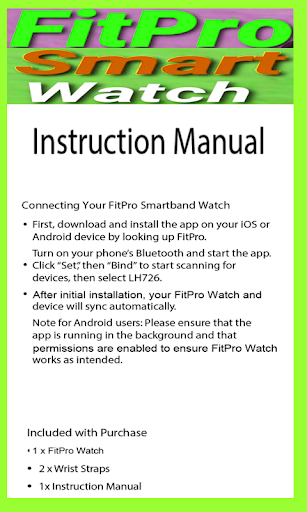Fitpro Smartwatch Settings