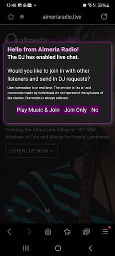 Almeria Radio Live Screen 2